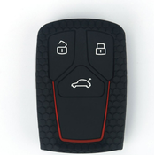 CAR 888 ACCESSORIES Silikonska navlaka za kljuceve Audi crna
