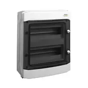 Installation housing, plastic, surface-mounted, IP65, 2 rows, 12 modules, 1000V DC