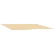 Vidaxl Nadomestno platno za tendo Rumena in Bela 600 x 300 cm