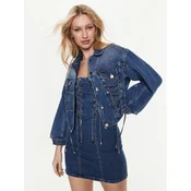 Pinko Jeans jakna 100117 A0GF Mornarsko modra Regular Fit