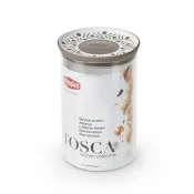 Tosca doza za shranjevanje 1,2l belo-siva 12xh18cm/pvc