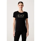 EA7 Emporio Armani kratka ženska majica bombažna z elastanom