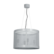Luster na sajli DRUM 4xE27/60W/230V