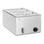 Bain-Marie - 600 W - 3 GN 1/3 - odtočna pipa