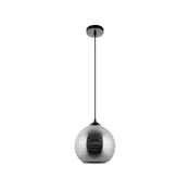 Luster na sajli 1xE27/60W/230V, precnik 20 cm, crna