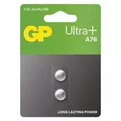 Baterija GP Ultra Plus gumbna alkalna LR44 A76F 2 blister 2/1