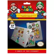Pyramid Super Mario (Mushroom Kingdom) komplet nalepk, 39 kosov