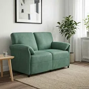 Sofa za dvije osobe Morska zelena 138 x 83 x 95 cm Baršun