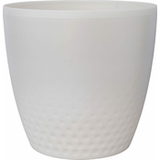 Plastia Pokrov za cvetlični lonec PERLA bela perla plastika d16x16cm