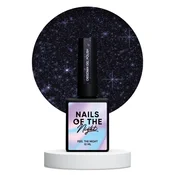 NAILSOFTHENIGHT Obsidian - temno vijoličen hibridni lak za nohte z odsevnimi delci, 10 ml