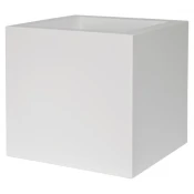 Cvetlični lonec Kube 50 cm antracit - bela