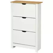 Homestar omara za čevlje 3 predali 72x26x112 cm bela