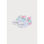 SKECHERS Superge UNICORN CHARMER svetlo modra/temno liila/roza/srebrna