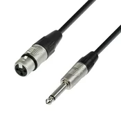 Adam Hall K4 XLR-Jack mikrofonski kabel 6 m