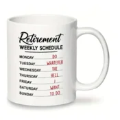 Skodelica za upokojenca: Retirement Weekly Schedule