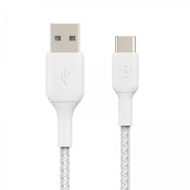 Belkin pleteni USB-C USB-A 3m bijeli