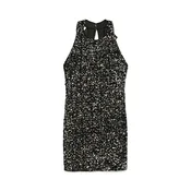 VERO MODA Koktejl obleka VMBella črna/srebrna