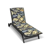 Blazina za ležalnik na plaži - prevleka na zadrgo - 55x195 cm - Monstera