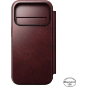 NOMAD Moderni usnjeni ovitek iP17 Pro Burgundija