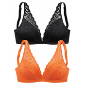 PETITE FLEUR Nedrček oranžna/črna