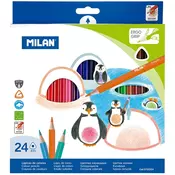 Set olovaka u boji Milan - Trokutasti, 24 boje