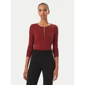 Guess Bodi W6BP21 K6256 Bordo rdeča Slim Fit