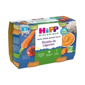 Hipp Mon Cena Buona Night - Vegetable Risotto - from 8 months - ORGANIC 2x190 g