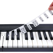 INF Odstranljive nalepke za klavir in tipkovnico 88 tipk White, (21522782)