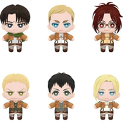 Bandai Bandai Banpresto ATTACK ON TITAN - Tomonui Assort Series 2 plišasta igrača (15 cm), (21630051)