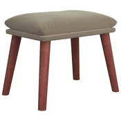 Vidaxl Stolček za noge svetlo siv 45x29,5x35 cm žamet