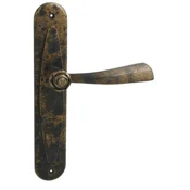 Vratno okovje MP LI - ROSE - SO 996 (OBA - Antique bronze), klika-klika, WC ključ, MP OBA (starinski bron), 90 mm