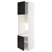 METOD Visoki element za ugradne uredaje, bela/Lerhyttan crno bajcovano, 60x60x220 cm