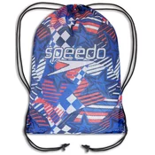 Speedo printed mesh bag blue/red