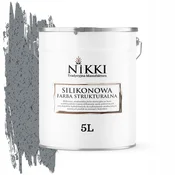 shumee Silikonska strukturna fasadna barva 5L temno siva z modro F255