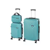 Komplet kovčkov TraveLux Pro XVII na kolesih laguna modra