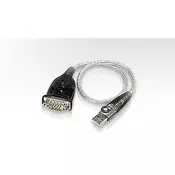 ATEN USB 2.0 (T) to RS232 Serial Adapter (9-pin) 0.35 m Silver, UC232A-AT