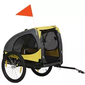 Homestar Prikolica za psa 140x71x83 cm rumena