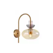 ITALUX WL-31882-1-GD-AMB - Zidna lampa FANDA 1xE27/40W/230V zlatna/dimljeno bež