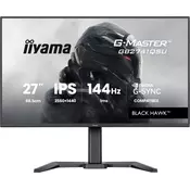 iiyama G-Master GB2741QSU-B1 Black Hawk, Gaming Monitor - 27 - black (matte), QHD, IPS, HDMI, DP, G-Sync compatible, USB hub, height adjustment, 144Hz panel