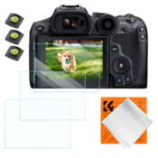 K&F Canon EOS R6 II, R6, R7 Screen Protector*3pcs+Hot-shoe level*3pcs+Vacuum Cleaning Cloth*1