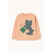 Tinycottons majica z dolgimi rokavi otroška bombažna BEAR GRAPHIC SLEEVE TEE