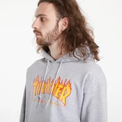 Thrasher Flame pulover grey mottled Gr. XL