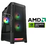 Racunalo INSTAR Gamer Diablo, AMD Ryzen 7 7800X3D up to 5.0GHz, Vodeno hladenje, 32GB DDR5, 1TB NVMe SSD, NVIDIA GeForce RTX5060 8GB, No ODD, 5 god jamstvo