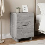 Vidaxl Nočna omarica Siva Sonoma 33,5 x 34,5 x 50 cm Inženirski les