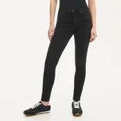 Cropp - Skinny farmerke ispranog izgleda - CRNO
