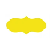 shumee Etiketa za kozarec 7,5x3 cm za marmelado 60 kosov, rumena mat