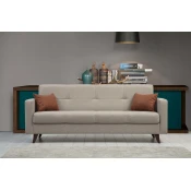 Atelier del Sofa Trosed na razvlacenje Polya 205x86x75cm Bež
