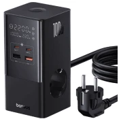 Baseus Wall charger / powerstrip PowerCombo 100W (black)