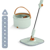 Costway Komplet 6 nadomestnih krp za mop iz mikrovlaken, siva in bela