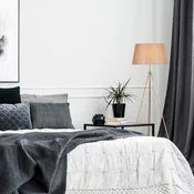 Aberto Design Podna lampa 4062, 165 cm, E27, Zlatne boje